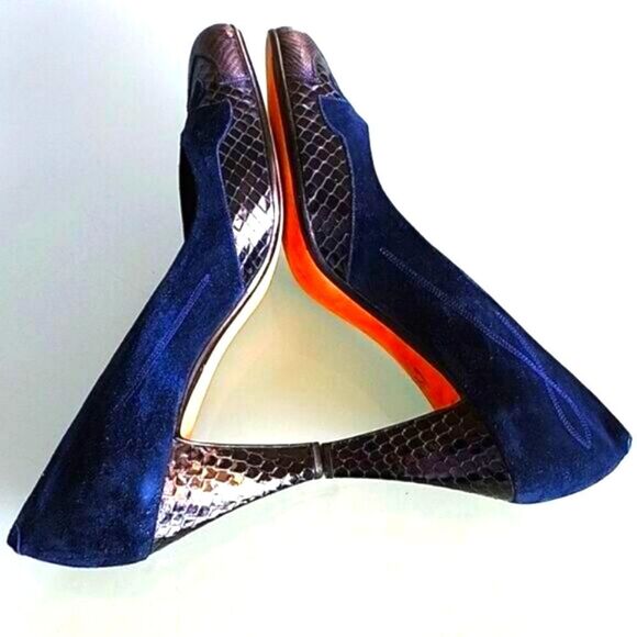 Andrea Pfister Vintage Snakeskin and Leather Heels - Picture 5 of 9